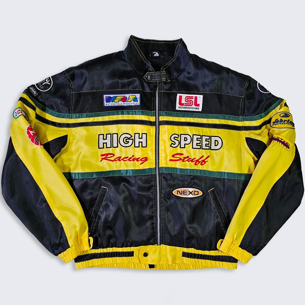 High Speed Vintage Motobike Racing Stuff Jacket